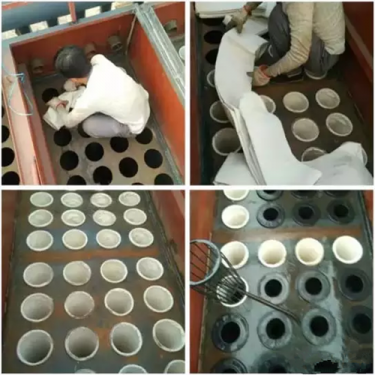 除尘布袋拆装及清洗步骤