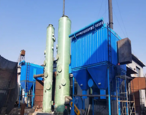 <b>除尘器厂家介绍：锅炉烟气脱硫除尘器</b>