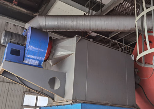 皮带机落料点除尘器安装（应用效果实拍）