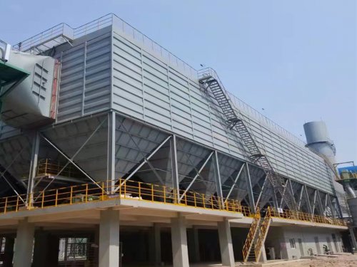 新疆铝电厂除尘项目：脉冲布袋除尘器施工安装现场实拍