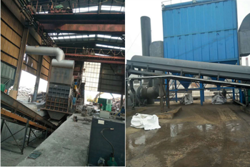 废钢铁破碎机除尘器的设计工艺方案