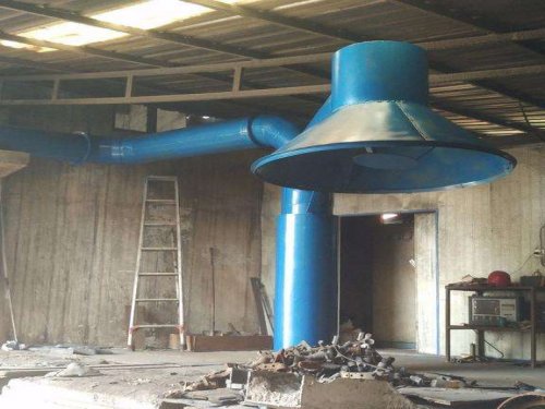 中频电炉除尘器吸尘罩的设计