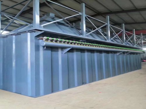 新型建材材料厂脉冲布袋除尘器制作完成，已装车发货新疆